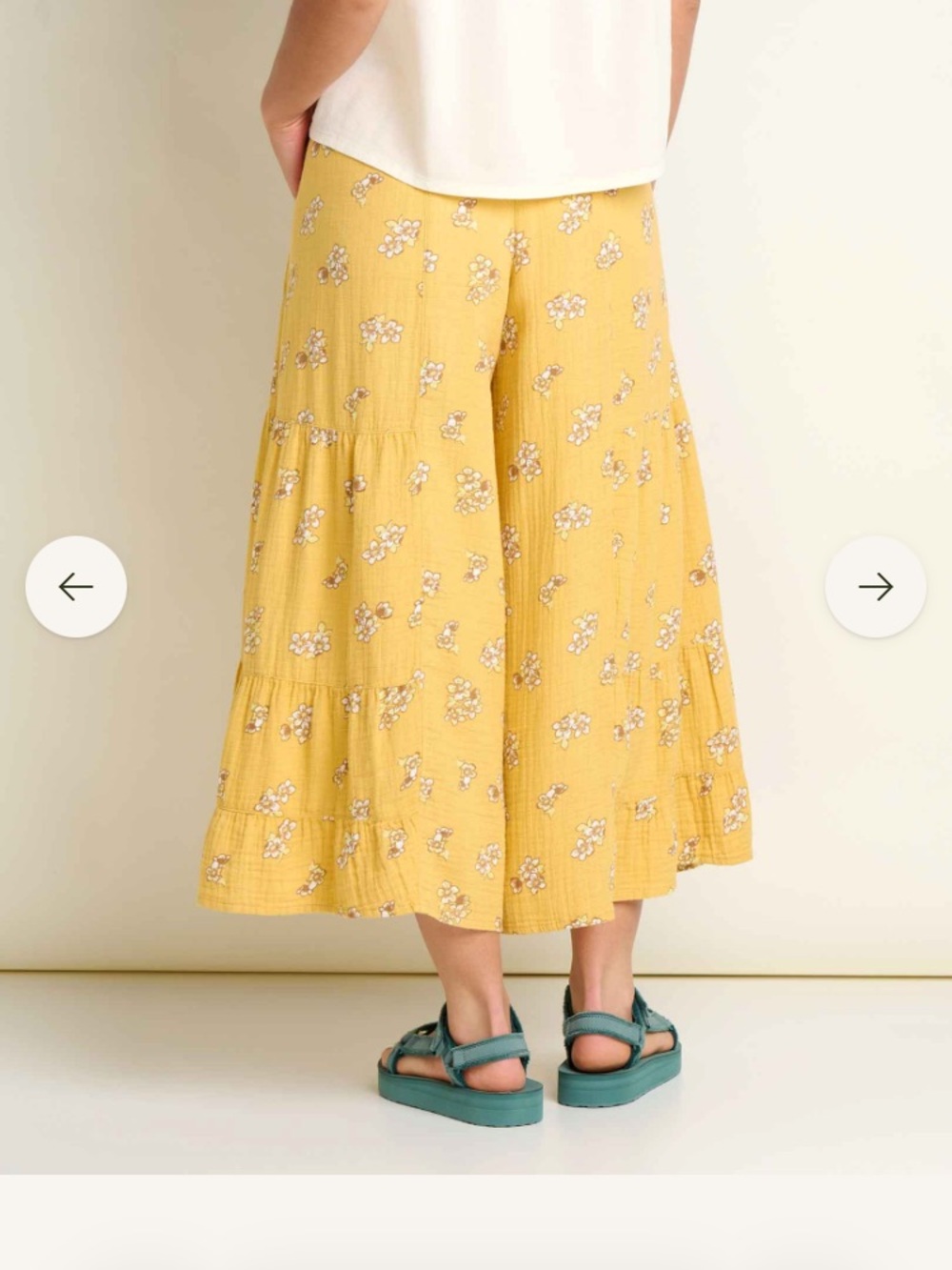 Tate Double Weave Palazzo Pant - Picture 4 of 5